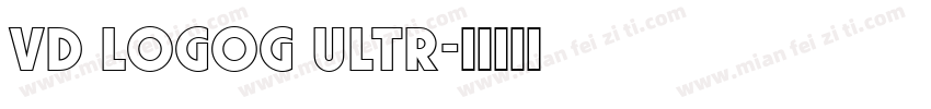 VD LogoG Ultr字体转换